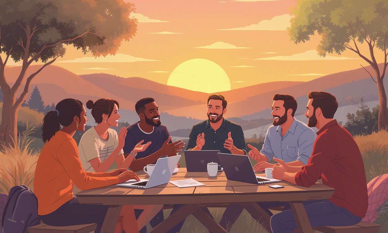 Team collaborating